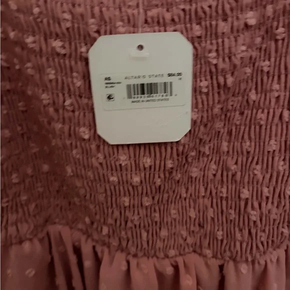 Altar'd State Pink Long Sleeve Lilitha Smocked Romper size M NWT - Picture 5 of 6